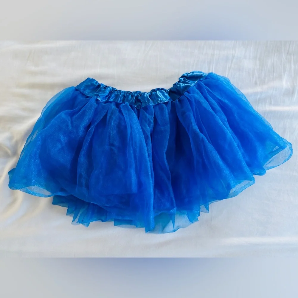 Girls TuTu Dance Costume Size Child Small - Medium, Blue